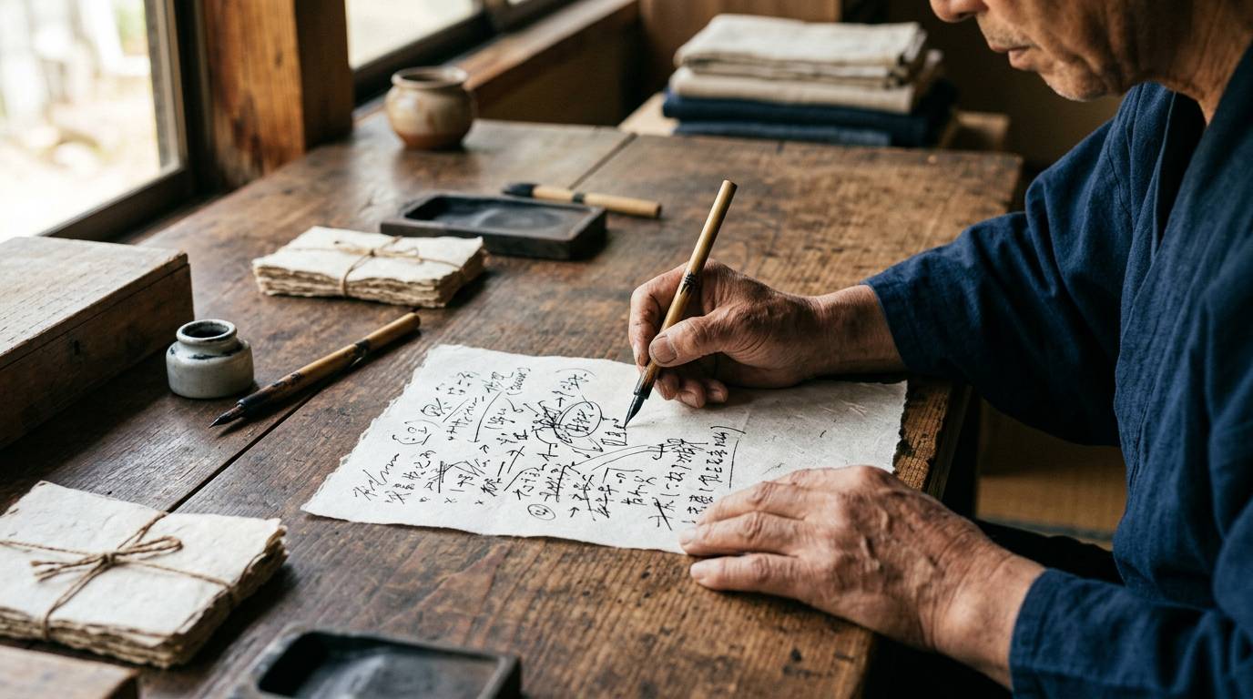 やることリストを書き出して整理している手元