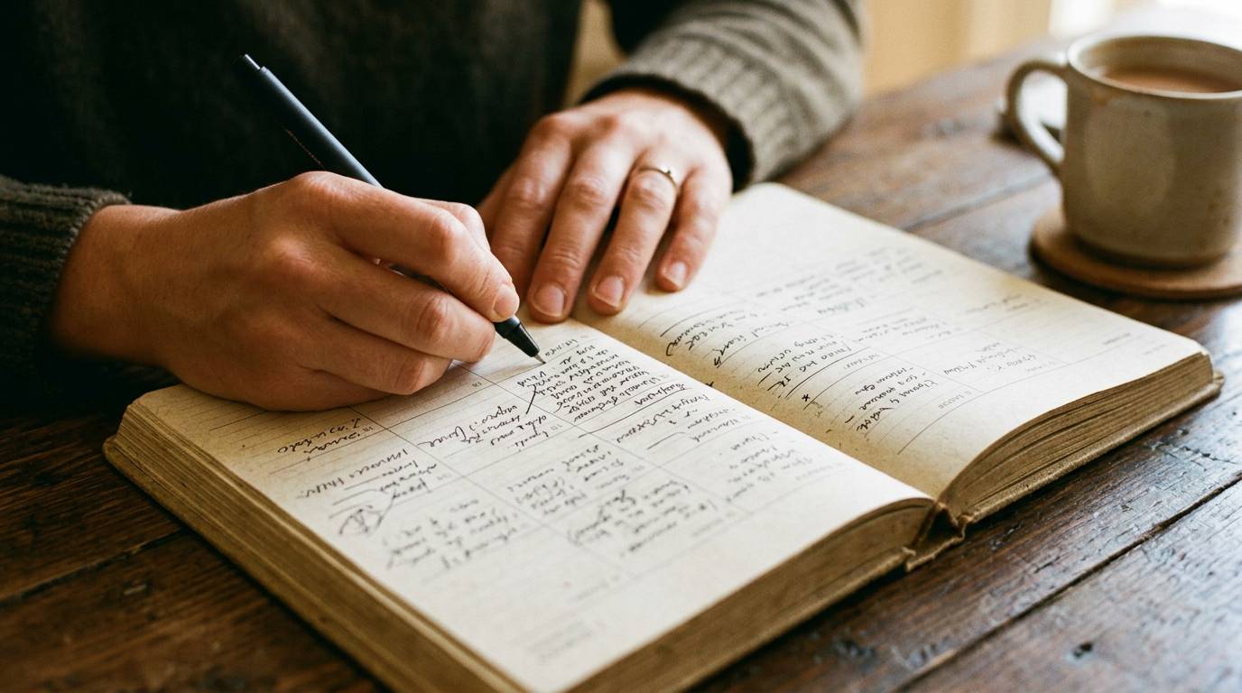 カレンダーに定例ミーティングの予定が書き込まれている様子